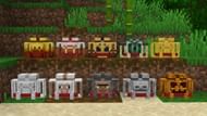 Some of the different backpacks available in the Traveler's Backpack mod (Image via Mojang)
